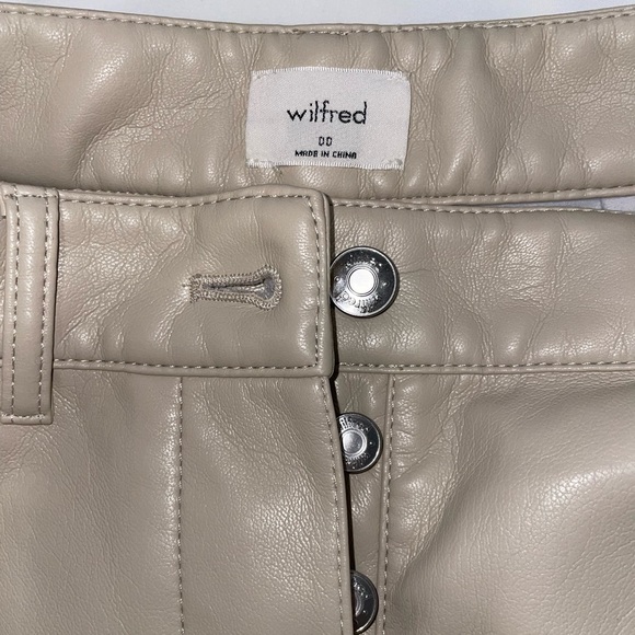 Wilfred Pants - Wilfred Modern Cargo Vegan Leather Pant in Size 00
